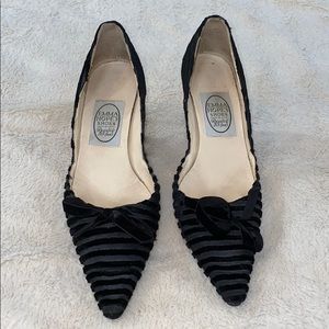 Emma Hope’s Black Velvet Heels